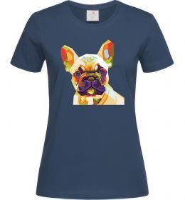 Женская футболка Multicolor bulldog