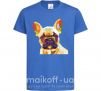 Детская футболка Multicolor bulldog Ярко-синий фото