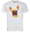 Мужская футболка Multicolor bulldog Белый фото