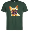 Мужская футболка Multicolor bulldog Темно-зеленый фото