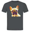 Мужская футболка Multicolor bulldog Графит фото