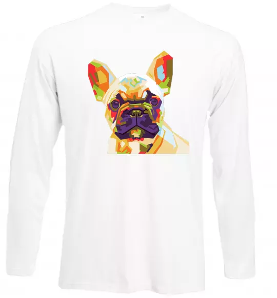 Лонгслив Multicolor bulldog Белый фото
