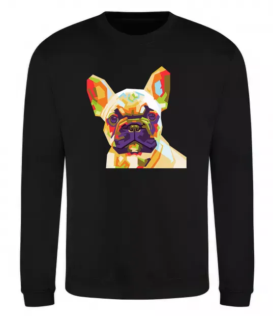 Свитшот Multicolor bulldog Черный фото