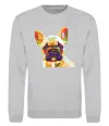 Свитшот Multicolor bulldog Серый меланж Свитшот Multicolor bulldog Серый меланж фото