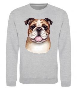 Свитшот Малюнок акварелю бульдог Свитшот Малюнок акварелю бульдог