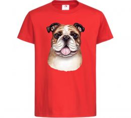 Детская футболка Малюнок акварелю бульдог