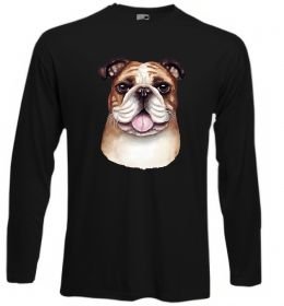 Лонгслів Малюнок акварелю бульдог