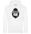 Мужская толстовка (худи) Gorilla in glasses Белый Мужская толстовка (худи) Gorilla in glasses Белый фото