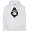 Мужская толстовка (худи) Gorilla in glasses Серый меланж Мужская толстовка (худи) Gorilla in glasses Серый меланж фото