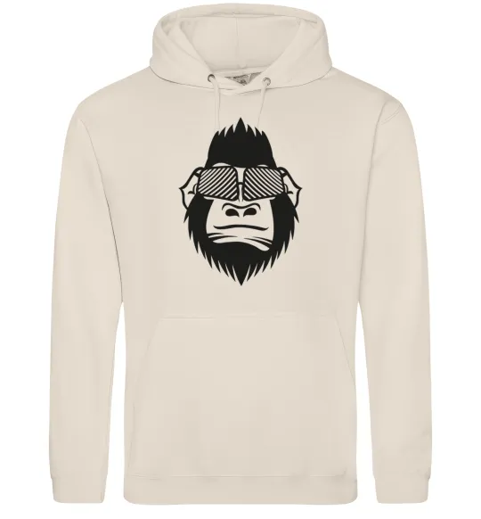 Мужская толстовка (худи) Gorilla in glasses Таш фото