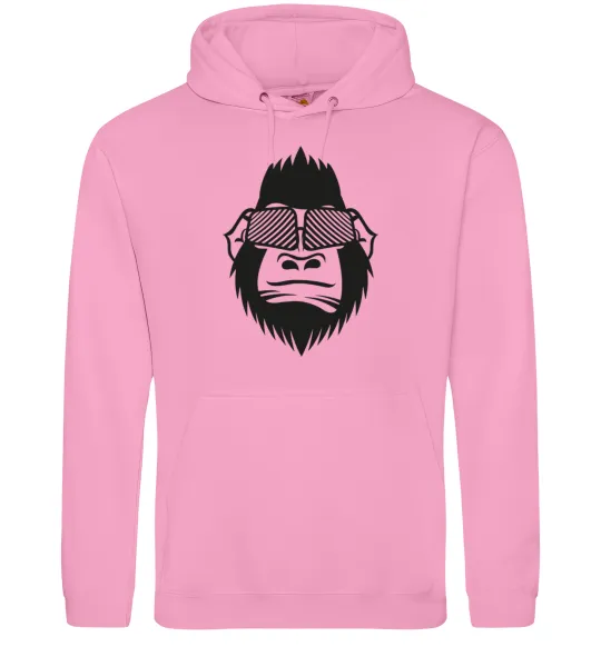 Жіноча толстовка (худі) Gorilla in glasses Рожевий фото