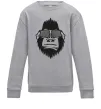 Дитячий світшот Gorilla in glasses Сірий меланж Дитячий світшот Gorilla in glasses Сірий меланж фото