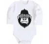 Детский боди Gorilla in glasses Белый фото