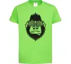 Дитяча футболка Gorilla in glasses Лаймовий Дитяча футболка Gorilla in glasses Лаймовий фото
