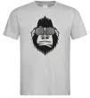 Мужская футболка Gorilla in glasses Серый фото