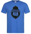 Мужская футболка Gorilla in glasses Ярко-синий фото