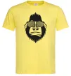 Мужская футболка Gorilla in glasses Лимонный фото