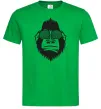 Мужская футболка Gorilla in glasses Зеленый фото