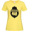 Жіноча футболка Gorilla in glasses Лимонний фото