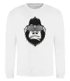 Світшот Gorilla in glasses Білий Світшот Gorilla in glasses Білий фото