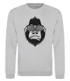 Світшот Gorilla in glasses Сірий меланж Світшот Gorilla in glasses Сірий меланж фото