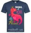 Мужская футболка Real roar princess Темно-синий фото