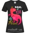 Жіноча футболка Real roar princess Чорний фото