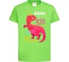 Детская футболка Real roar princess Лаймовый фото
