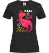 Женская футболка Real roar princess Черный фото
