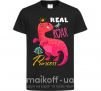 Детская футболка Real roar princess Черный фото