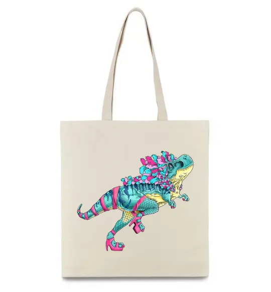 Еко-сумка T-Rex cabaret Бежевий фото