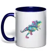 Чашка с цветной ручкой T-Rex cabaret Глубокий темно-синий фото
