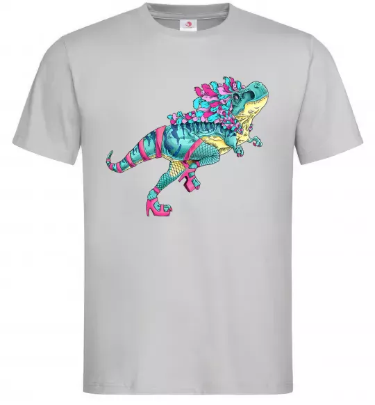 Чоловіча футболка T-Rex cabaret Сірий фото