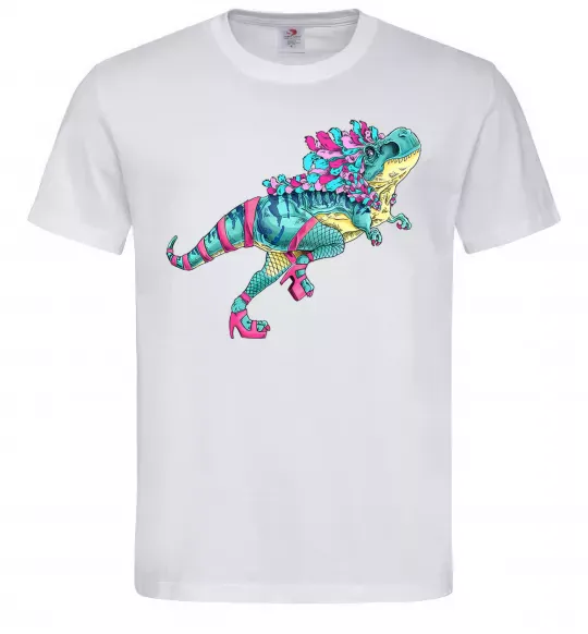 Чоловіча футболка T-Rex cabaret Білий фото