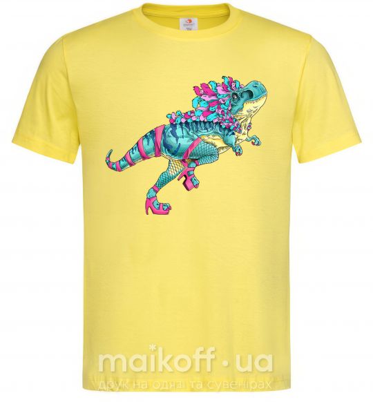 Мужская футболка T-Rex cabaret Лимонный фото