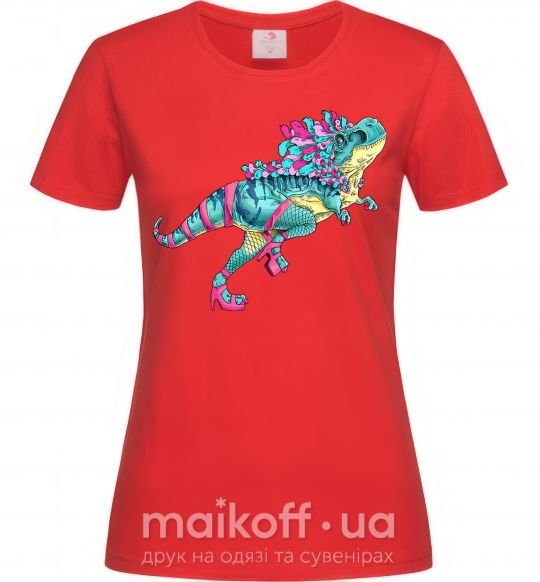 Жіноча футболка T-Rex cabaret Червоний фото