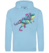 Мужская толстовка (худи) T-Rex cabaret Голубой фото