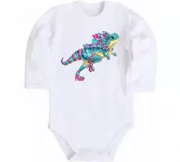 Детский боди T-Rex cabaret Белый фото