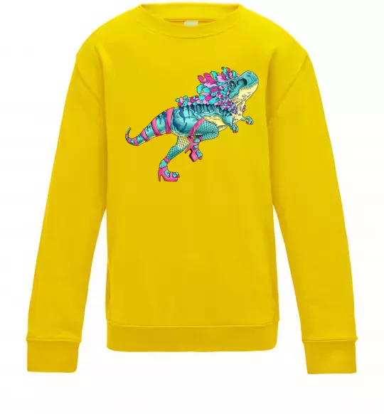 Детский Свитшот T-Rex cabaret Солнечно желтый фото