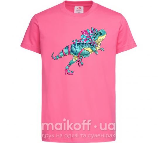 Дитяча футболка T-Rex cabaret Яскраво-рожевий фото