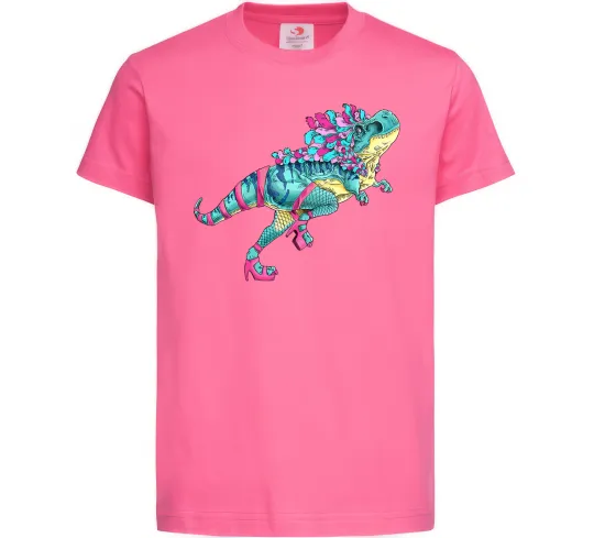 Дитяча футболка T-Rex cabaret Яскраво-рожевий фото