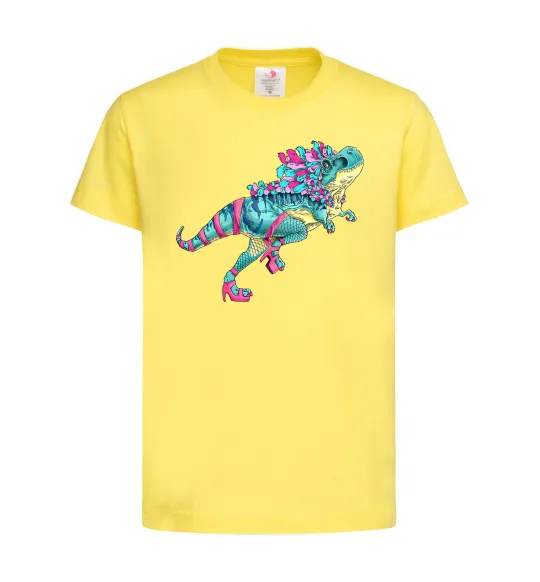 Детская футболка T-Rex cabaret Лимонный фото
