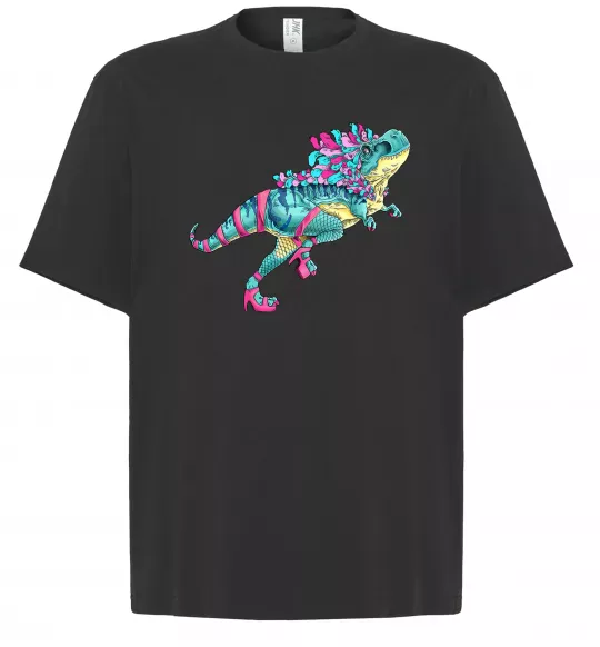 Футболка Оверсайз T-Rex cabaret Черный фото