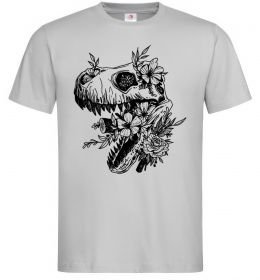 Чоловіча футболка T-Rex skull in flowers Чоловіча футболка T-Rex skull in flowers