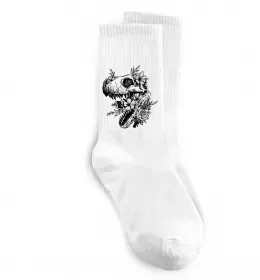 Носки Щасливий динозавр Белый фото