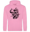 Жіноча толстовка (худі) T-Rex skull in flowers Рожевий Жіноча толстовка (худі) T-Rex skull in flowers Рожевий фото