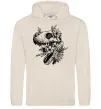 Женская толстовка (худи) T-Rex skull in flowers Таш Женская толстовка (худи) T-Rex skull in flowers Таш фото