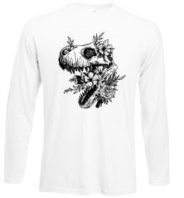 Лонгслів T-Rex skull in flowers Лонгслів T-Rex skull in flowers