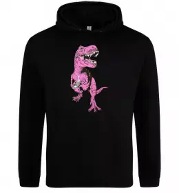 Мужская толстовка (худи) Multicolor dinos Черный фото