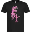 Мужская футболка Динозавр з чашкою кави Черный фото